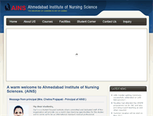 Tablet Screenshot of ainsahmedabad.org